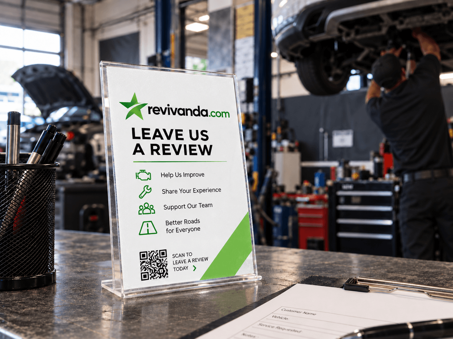 Auto repair using Revivanda
